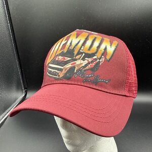Dodge Demon Snapback Hat‎ Maroon One Size Adjustable Racing Trucker Cap